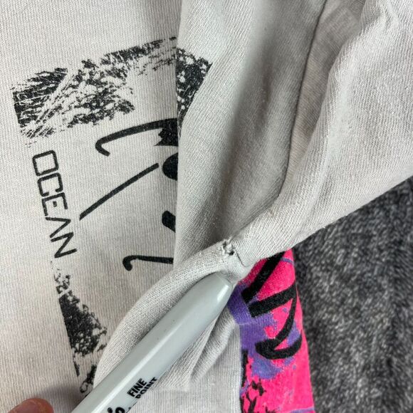 Vtg 90's Ocean Pacific Surf T-Shirt Single Stitch Gray Multicolor Men's S *Read - Picture 14 of 16